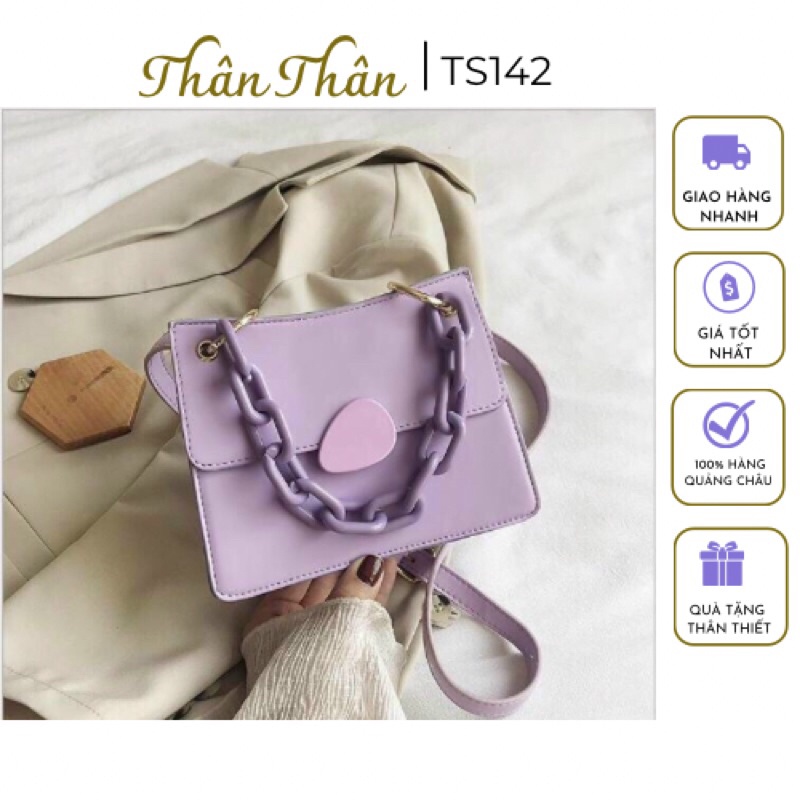 Túi đeo chéo thời trang dây xích bản to siêu hot - TS235