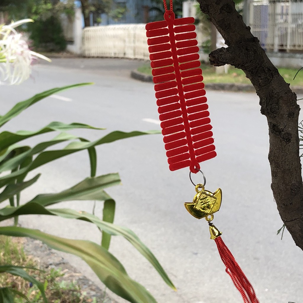 Dây treo trang trí tết pháo đỏ A32, A38