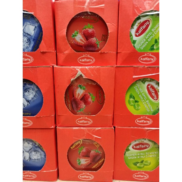 Lốc 10 hộp kẹo hoa quả Kalfany 150g