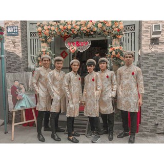 Áo dài gấm nam (6 bộ áo bê lễ)
