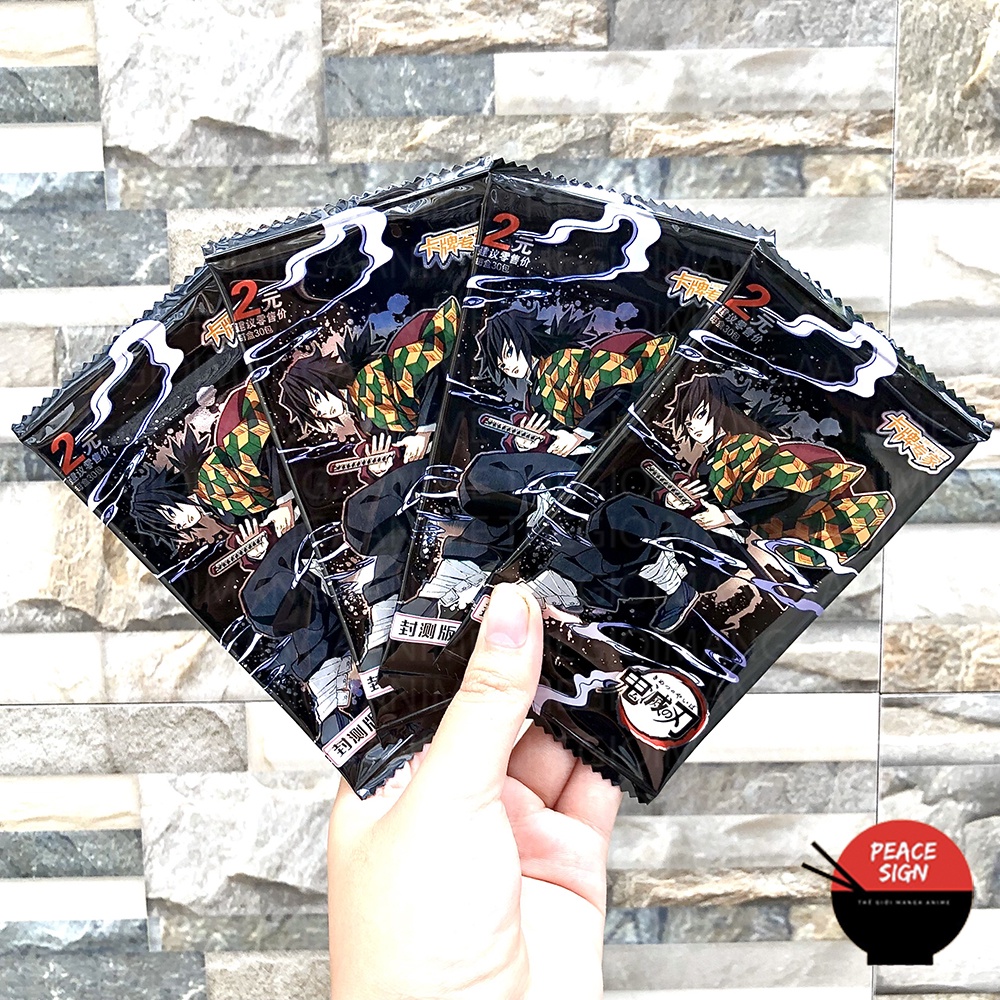 Set card JUJUTSU KAISEN, KIMETSU NO YAIBA thẻ nhân phẩm Chú Thuật Hồi Chiến gacha anime chibi