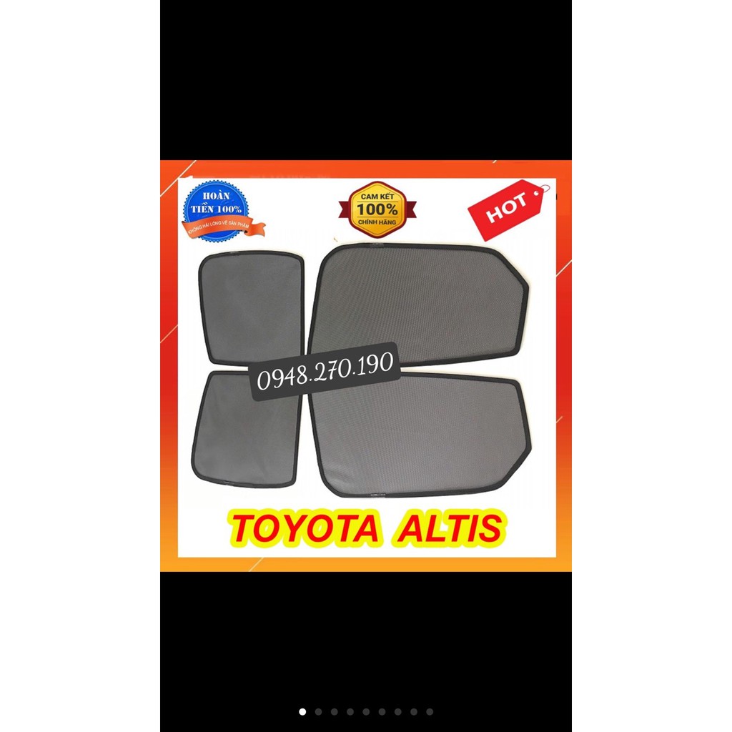 ALTIS, chắn nắng nam châm dành cho xe Toyota Altis đời 2008 2009 2010 2011 2012 2013 2014 2015 2016 2017 2018 2019
