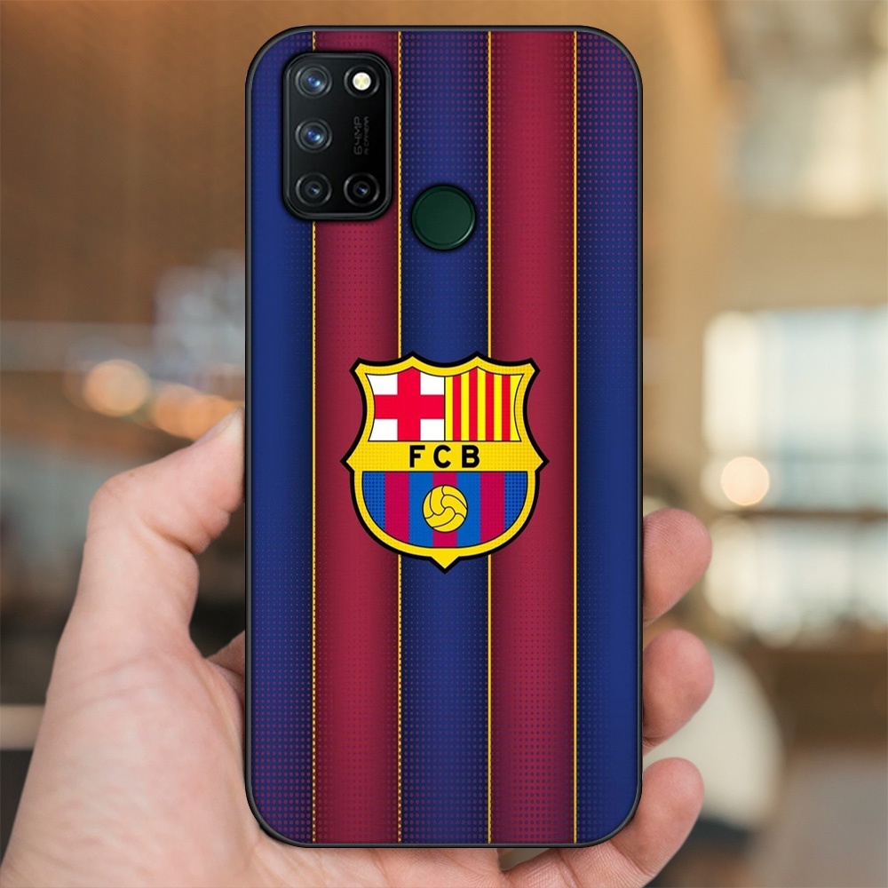 Ốp lưng Realme C17, 7i viền đen in hình Barcelona Barca