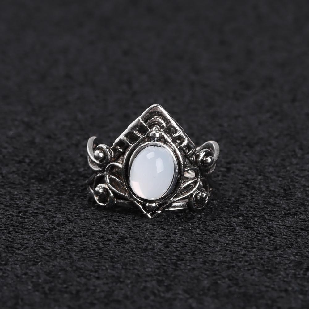 Nhẫn Mạ Bạc Khắc Hoa Phong Cách Vintage|Băng Đeo Cổ Tay Họa Tiết Kẻ Sọc