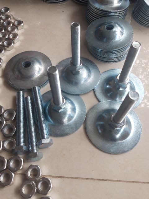 Chân tăng chỉnh thép mạ phi 90