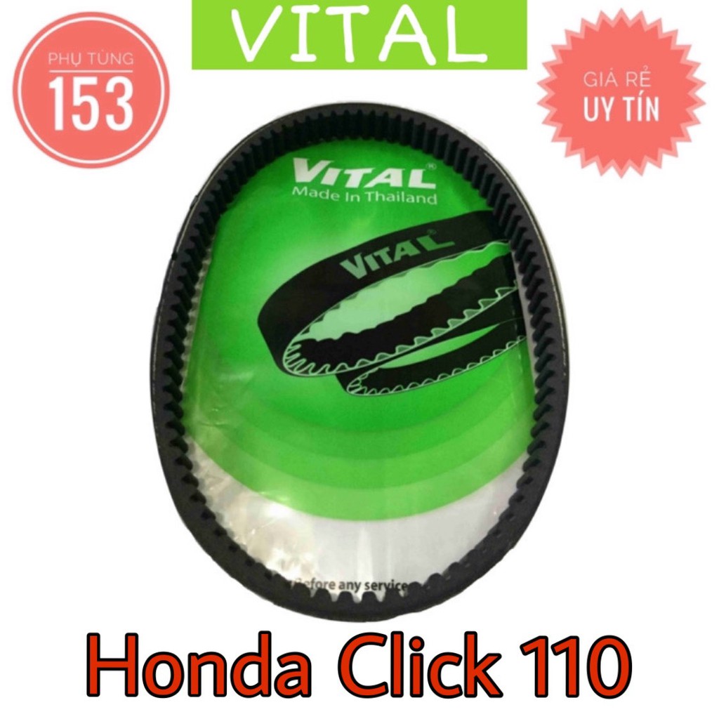 Dây Curoa Click 110 hiệu Vital (Thái Lan) - Dây curoa xe tay ga - PHỤ TÙNG 153