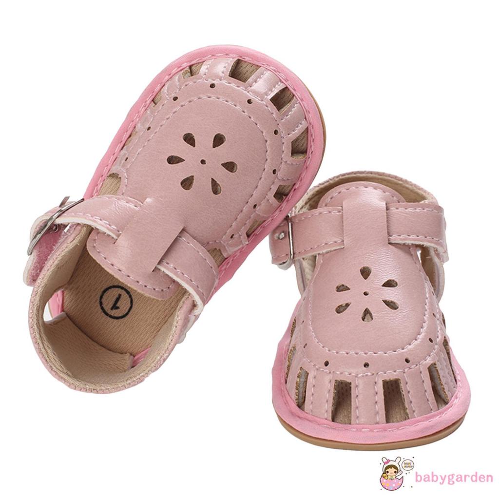 Babygarden-Xăng đan Đế Mềm Chống Trượt Màu Trơn Thời Trang Mùa Hè Cho Bé