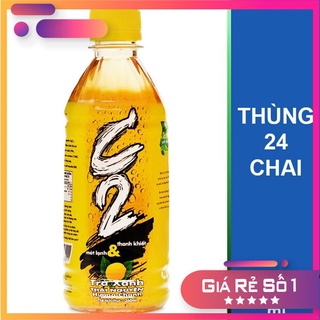 Thùng 24 Chai Nước Trà Xanh C2 Hương Chanh