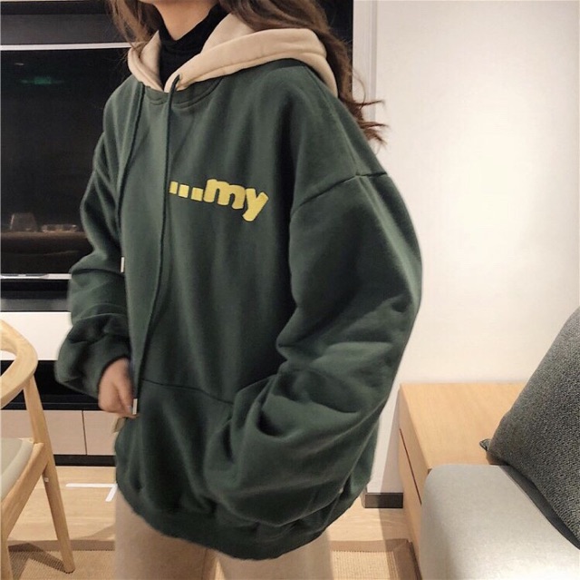 Áo hoodie vải nỉ lót bông dày dặn in Wolfdogl