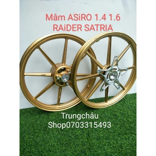 CẶP BÁNH MÂM 8 CÂY RAIDER SATRIA KÈM PAT ĐĨA NGÔI SAO GẮN NHƯ ZIN
