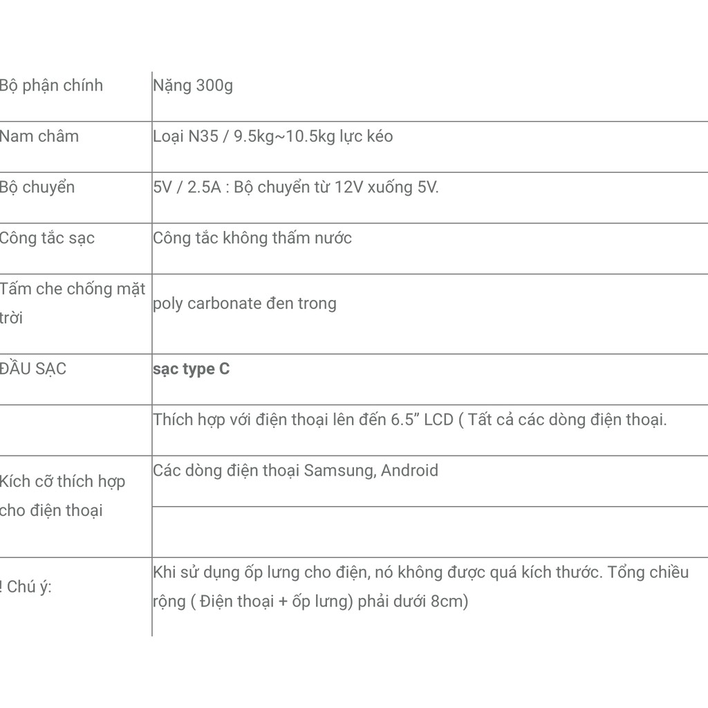 Giá gắn điện thoại BIKER SOUL Hàn Quốc Magfit Pro gắng CHÂN KÍNH CÓ SẠC cho IPHONE/ SAMSUNG