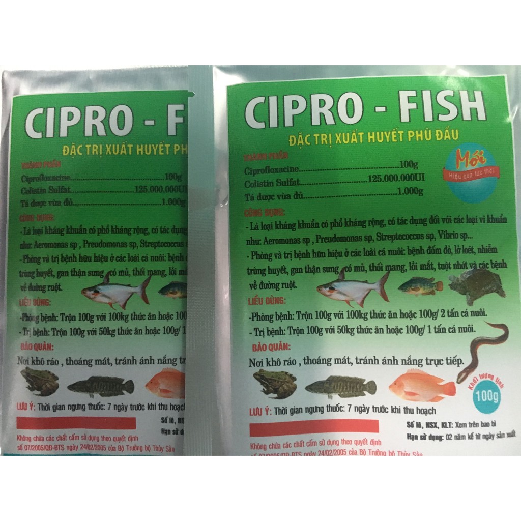 Ciprofish dùng cho cá, lươn và các loài thủy sản