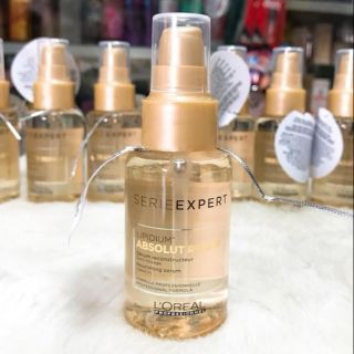 Tinh dầu dưỡng tóc khô xơ, hư tổn LOREAL Absolut Repair Lipidium 3 tác động 50ml