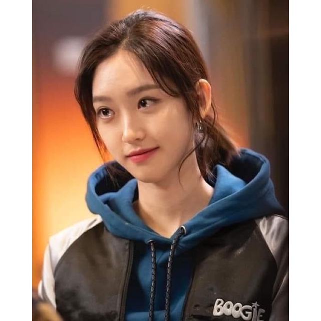 Áo Hoodie croptop Ju seok Kyung Penthouse kèm ảnh thật