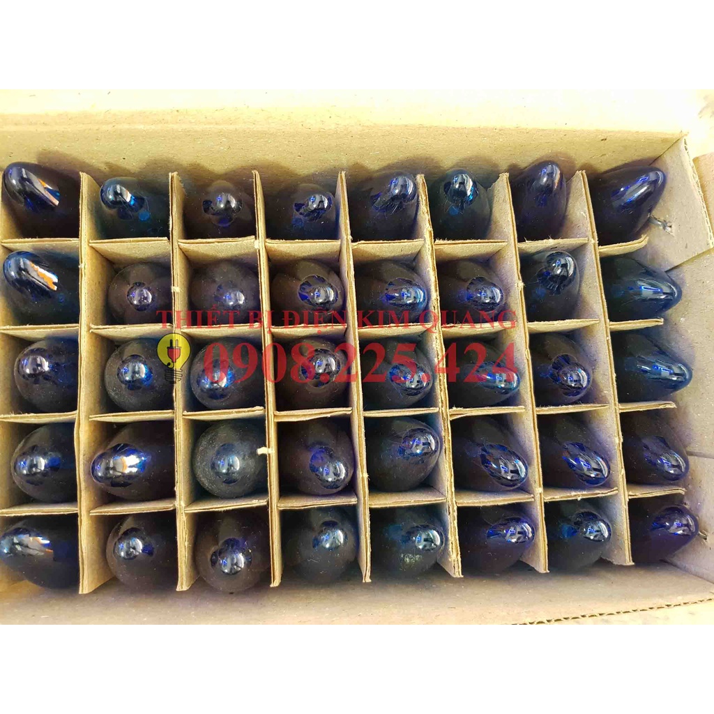 Combo 10 bóng đèn sợi tóc trái ớt/ Bóng cà na/ Bóng quả nhót Hòa Thái 10w gắn bàn thờ thần tài đuôi E12 C7 230V