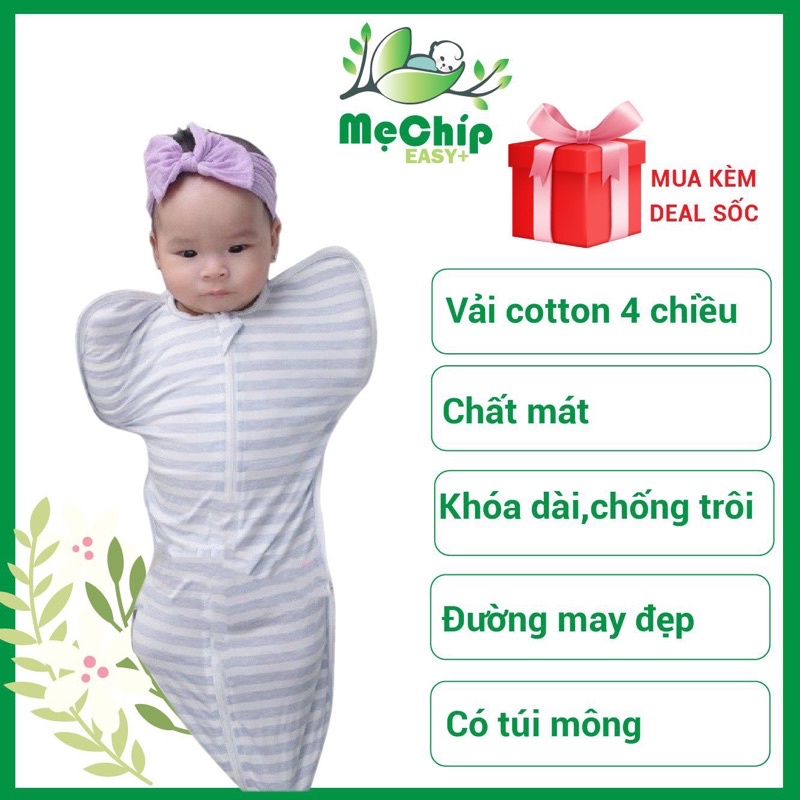 [CHẤT XỊN] Nhộng Chũn,Túi Ngủ Cho Bé Giúp Bé Ngủ Ngon Sâu Giấc, Không Giật Mình - Tăng yếm cho bé