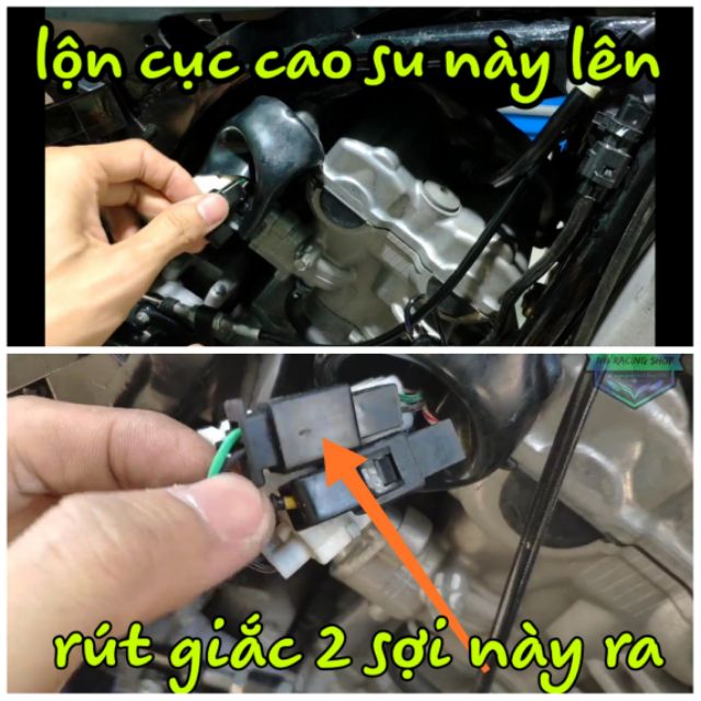 Cùm công tắc TFX+mạch Tắt máy cho SATRIA-RAIDER-SONIC bấm sẵn giắc,dây đèn stop(đèn hậu)❤️FREESHIP❤️NBRacingShop