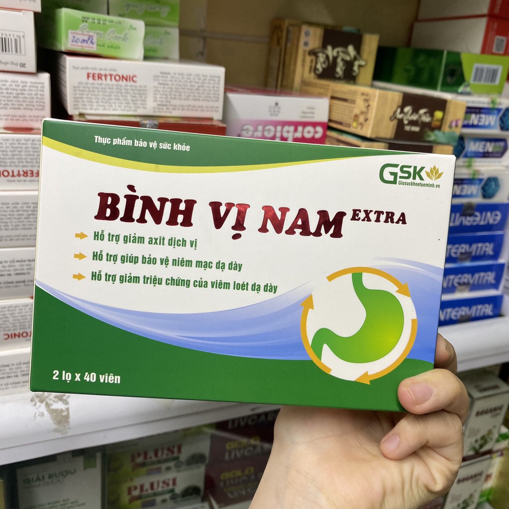 BÌNH VỊ NAM EXTRA hộp 2 lọ x 40 viên