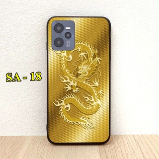 Ốp lưng kính dành cho Realme 9i - C20 - C21 - C35 - Realme C3 - Realme C11 - Realme C12 - Realme C15 in hình rồng phượng