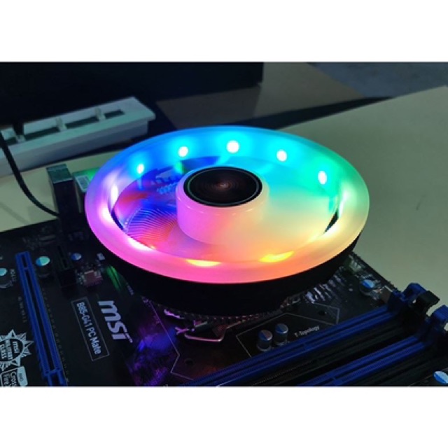 Tản Nhiệt Khí CPU Coolmoon Glory I - Coolmoon M1 Led RGB - Fan Tự Động Đổi Màu