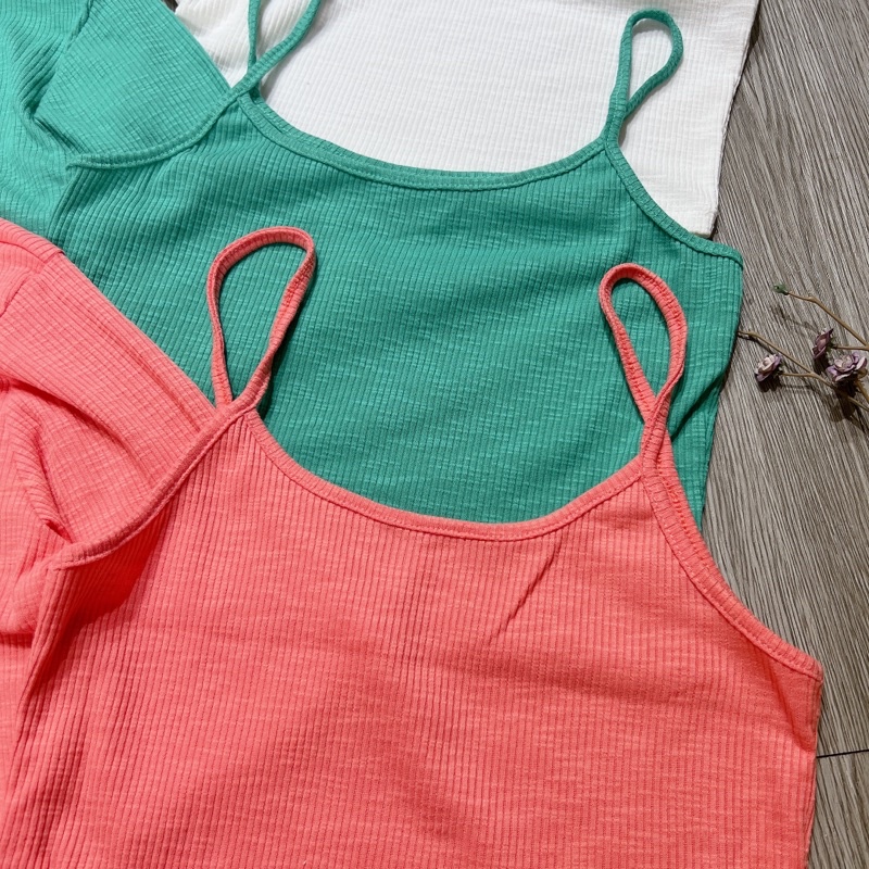 LOVI SHOP Set áo sơ mi croptop thun gân tăm mềm 2 in 1 nhiều màu