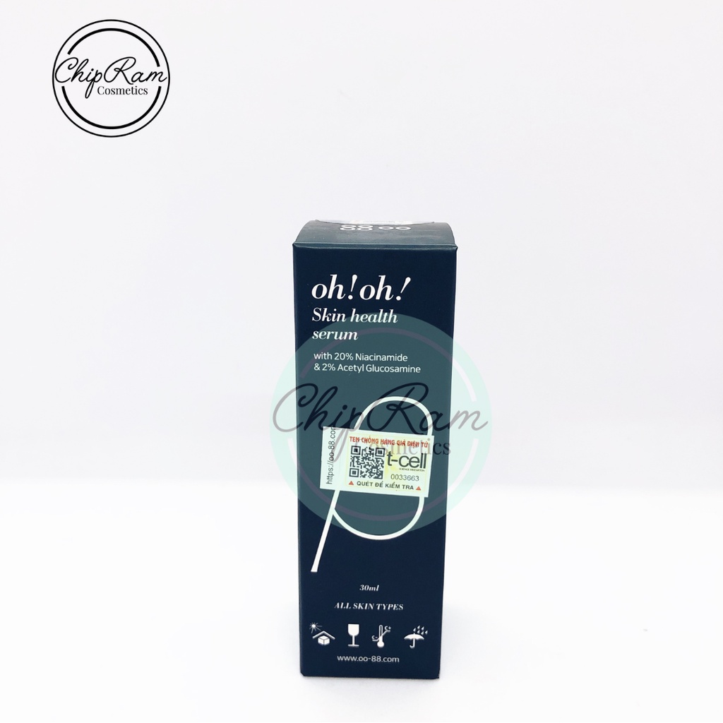 TINH CHẤT DƯỠNG SÁNG DA GIẢM THÂM 20% NIACINAMIDE VÀ 2% ACETYL GLUCOSAMINE OH!OH! SKIN HEALTH SERUM 30ML