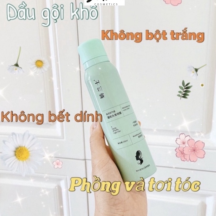 Dầu Gội Khô LIFUSHA xịt phồng tóc làm sạch hiệu quả nội địa trung NAVI