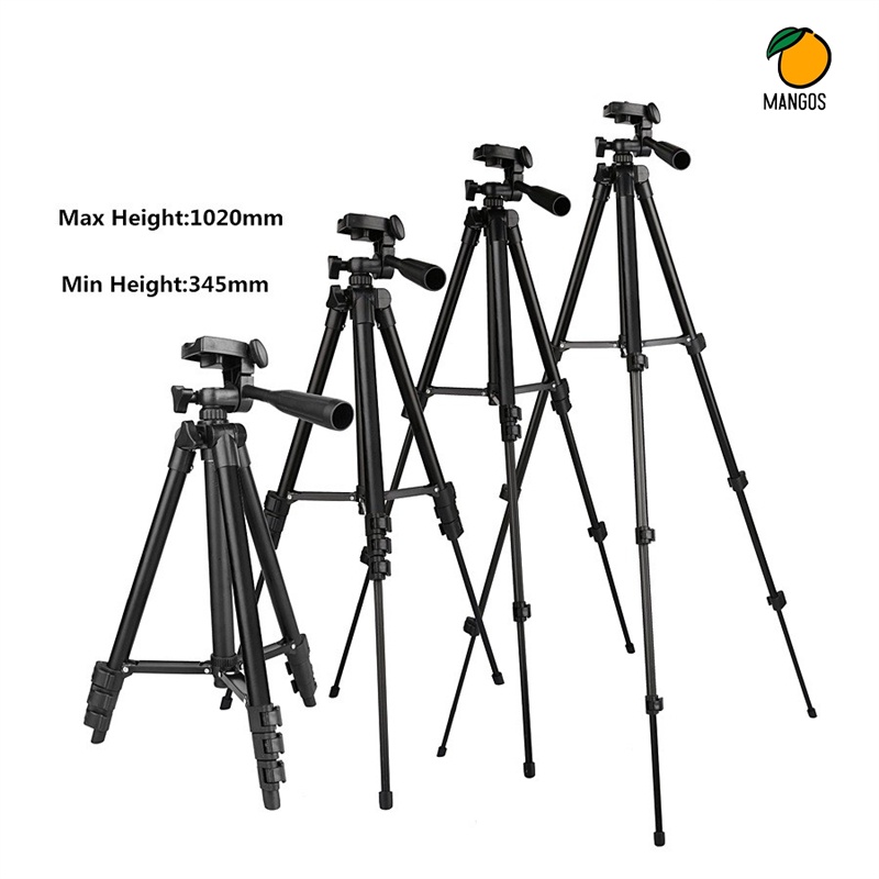 Giá đỡ chụp ảnh điện thoại tripod 3 chân nhỏ gọn tiện dụng, dễ dàng sử dụng - Mango_Ovil