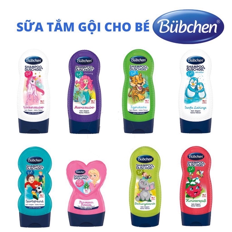 Sữa tắm gội 2in1 Bubchen cho bé chai 230ml