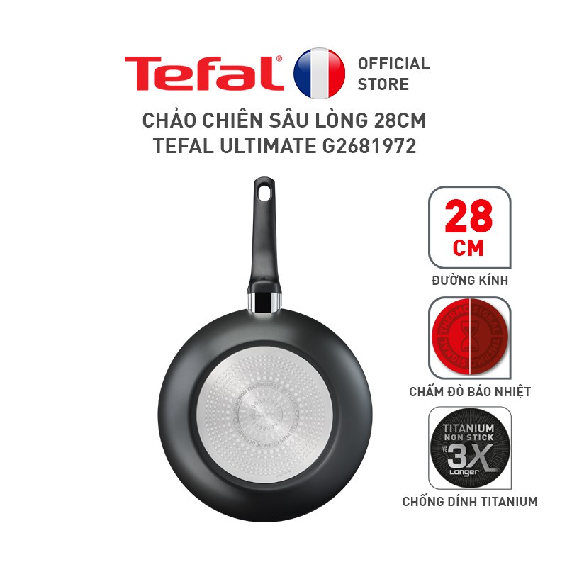 Chảo chiên sâu lòng Tefal Ultimate 28cm G2681972