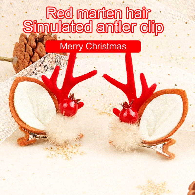 Kẹp Tóc Hình Sừng Tuần Lộc Giáng Sinh