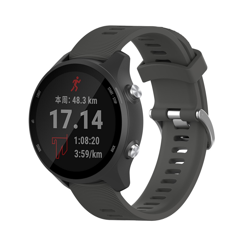 Dây đeo silicon 20mm cho đồng hồ Garmin Forerunner 245M/245/Samsung Galaxy Watch Active2/ Active Band /Amazfit Bip Lite