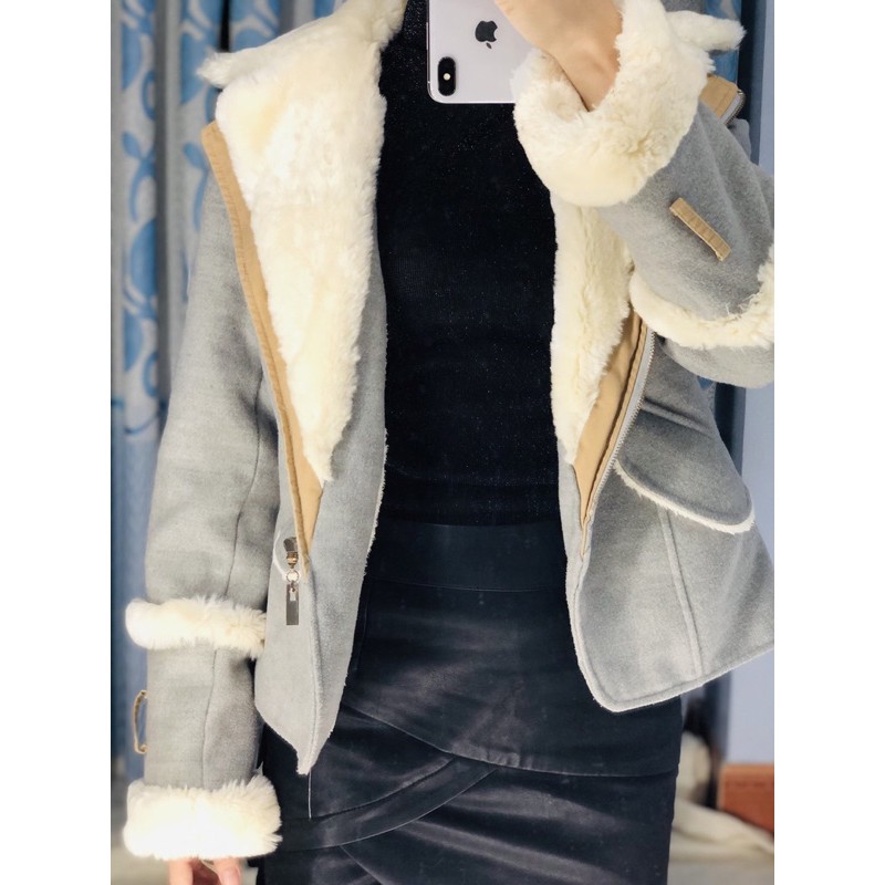 Áo khoát lót lông