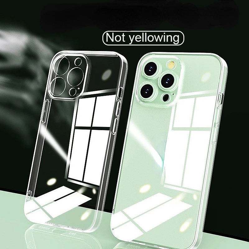 Ốp điện thoại dẻo trong cao cấp bảo vệ camera cho compatible for iPhone 13 Pro Max 11pro max iphone XR XS Max iphone 7 Plus 6 8 plus