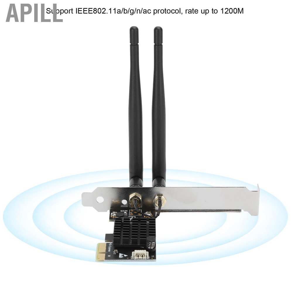 Card Mạng Wifi Không Dây 802.11a / B / G / N / Ac 1200mbps