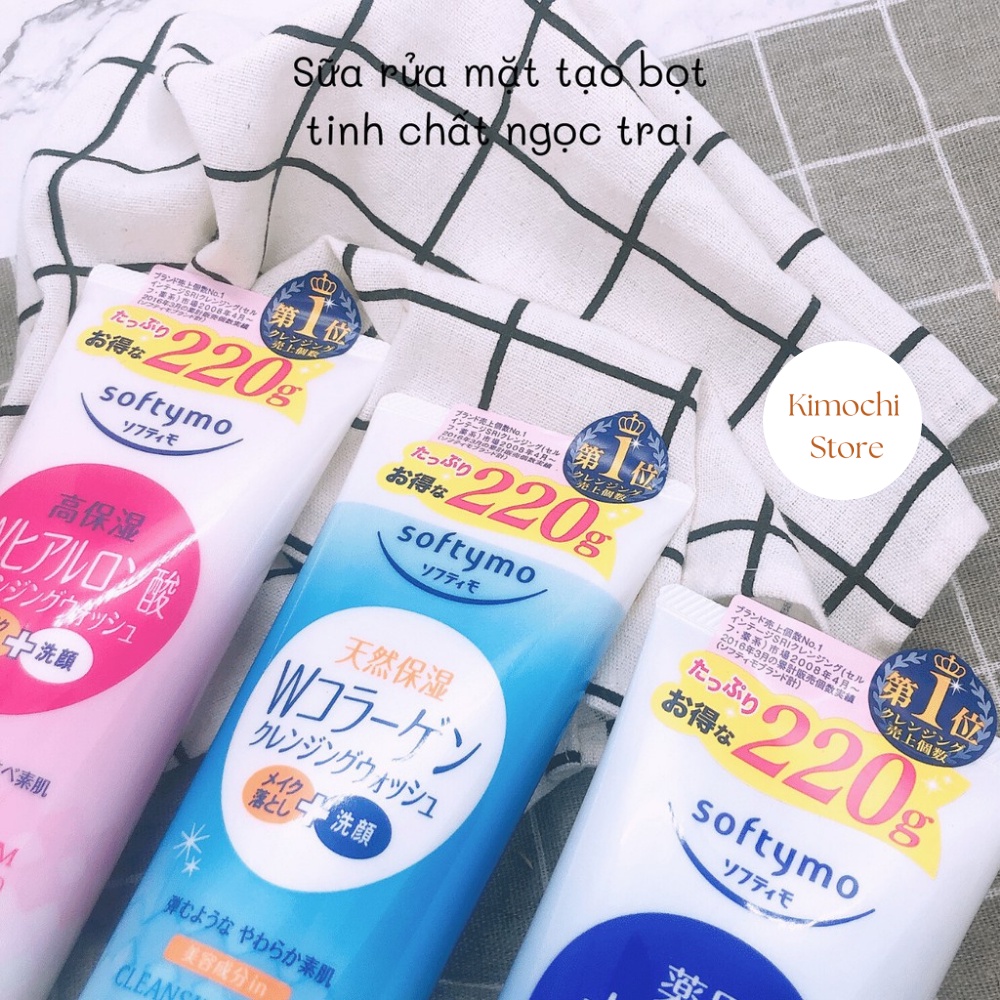 Sữa rửa mặt Kose Softymo Cleansing Foam Nhật Bản 220g Kimochi Store