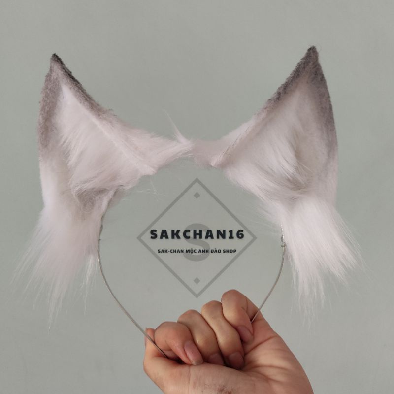 Cài tai cáo xám trắng hoá trang