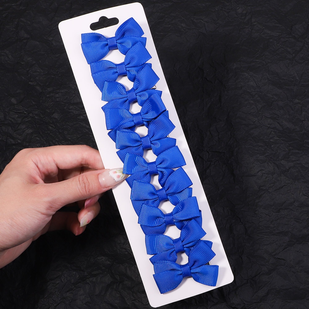 Set 10 kẹp tóc KIDSBOWS đính nơ nhỏ màu sắc xinh xắn đa dạng dành cho bé gái