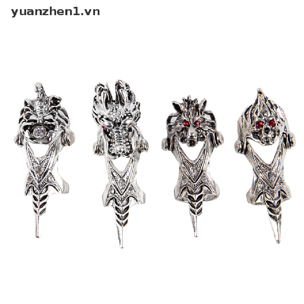 Nhẫn Hình Đầu Lâu Phong Cách Gothic Punk Cổ Điển Thời Trang Cho Nam Và Nữ