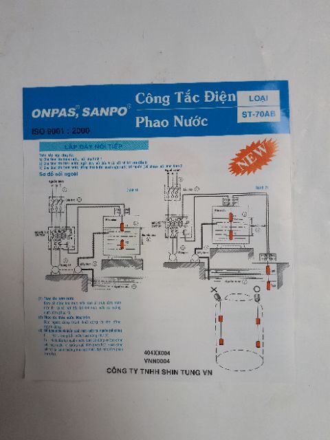 Phao điện máy bơm nước onpas