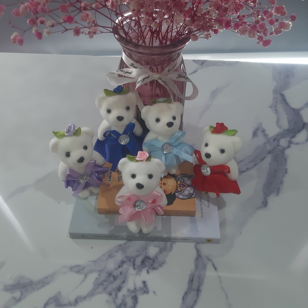 Gấu Bông Xốp Trang Trí Hộp Quà, Bó Hoa Dễ Thương - Sohan Food