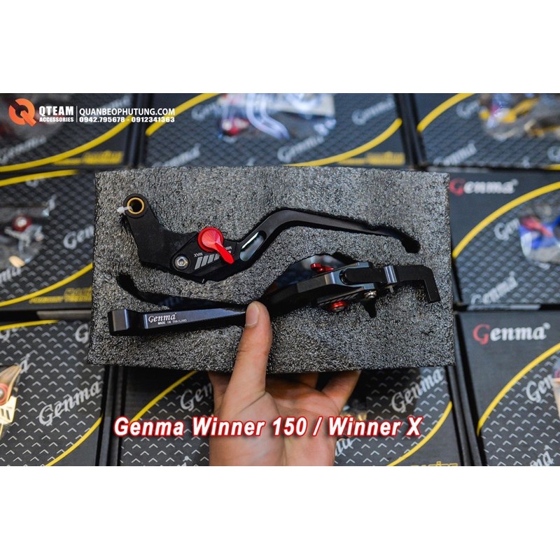 Tay Phanh+ Tay Côn Genma Thailand Mẫu mới Tăng chỉnh Tầm Tay cực nhậy phanh Nhậy côn Dành cho Honda Winner/ Winner X