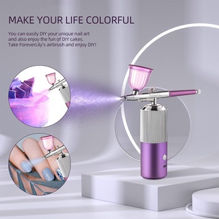 Bộ Máy Phun Khí Dạng Nén Mini Cầm Tay 0.3mm Có Thể Sạc Lại Tiếng Ồn Thấp