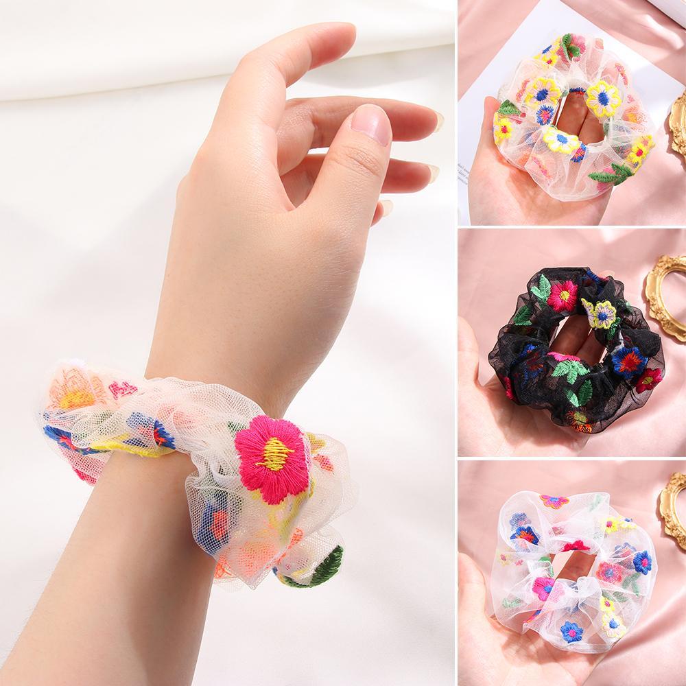 LEILY Băng Đô Vải Lưới Trong Suốt Nhiều Màu Sắc