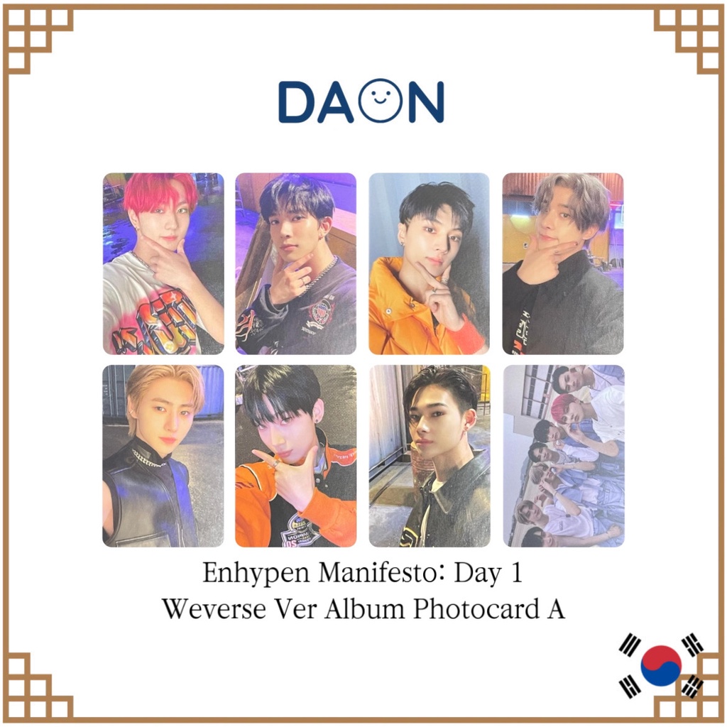 Enhypen Manifesto: Day 1 Weverse Album Version Photocard
