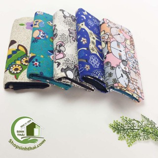 Bóp ví thổ cẩm đựng tiền - 20cm x 11cm - giao màu ngẫu nhiên