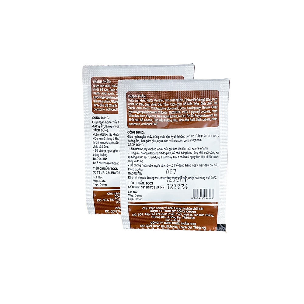 Dầu Gội Thảo Dược Trichi ĐK Diệt Chấy, Diệt Trứng Chấy - Gói 5ml