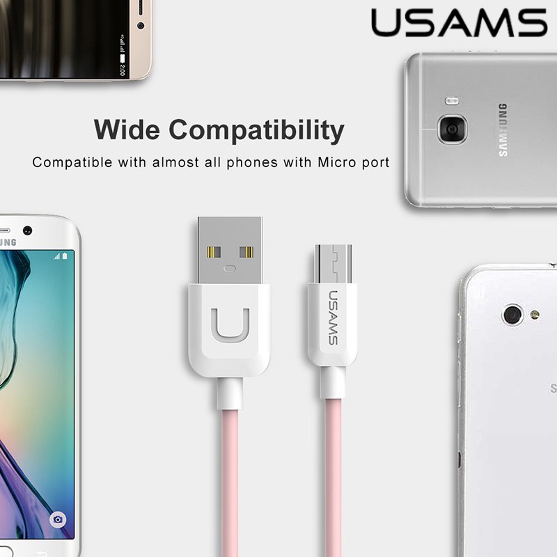 Dây cáp sạc USAMS USB Type C dài 1m tiện lợi dành cho điện thoại
