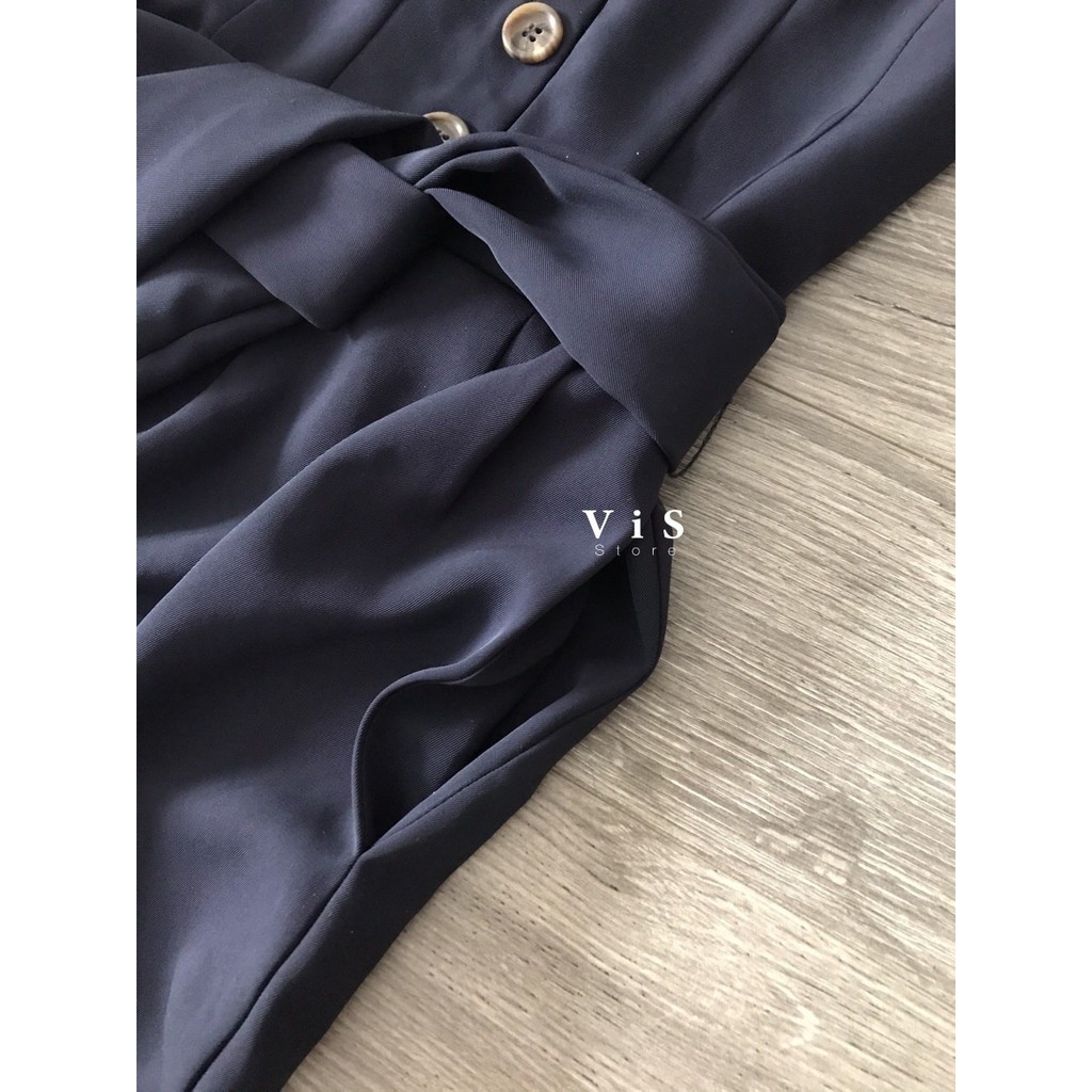 JUMPSUIT NỮ DÀI MÀU XANH NAVY VNXK