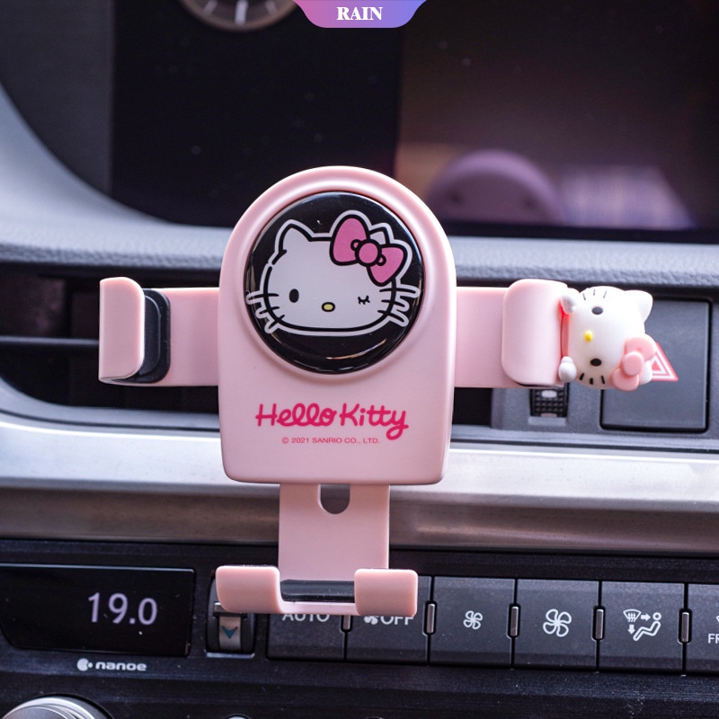 Giá Đỡ Điện Thoại Kiểu Hoạt Hình Hello Kitty Đáng Yêu Gắn Lỗ Thông Gió Xe Hơi